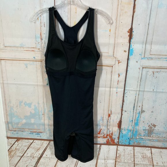 My Charmo Size L Women’s One Piece Swimsuit Boy Short Leg Black White Dive Yoga - Picture 12 of 16